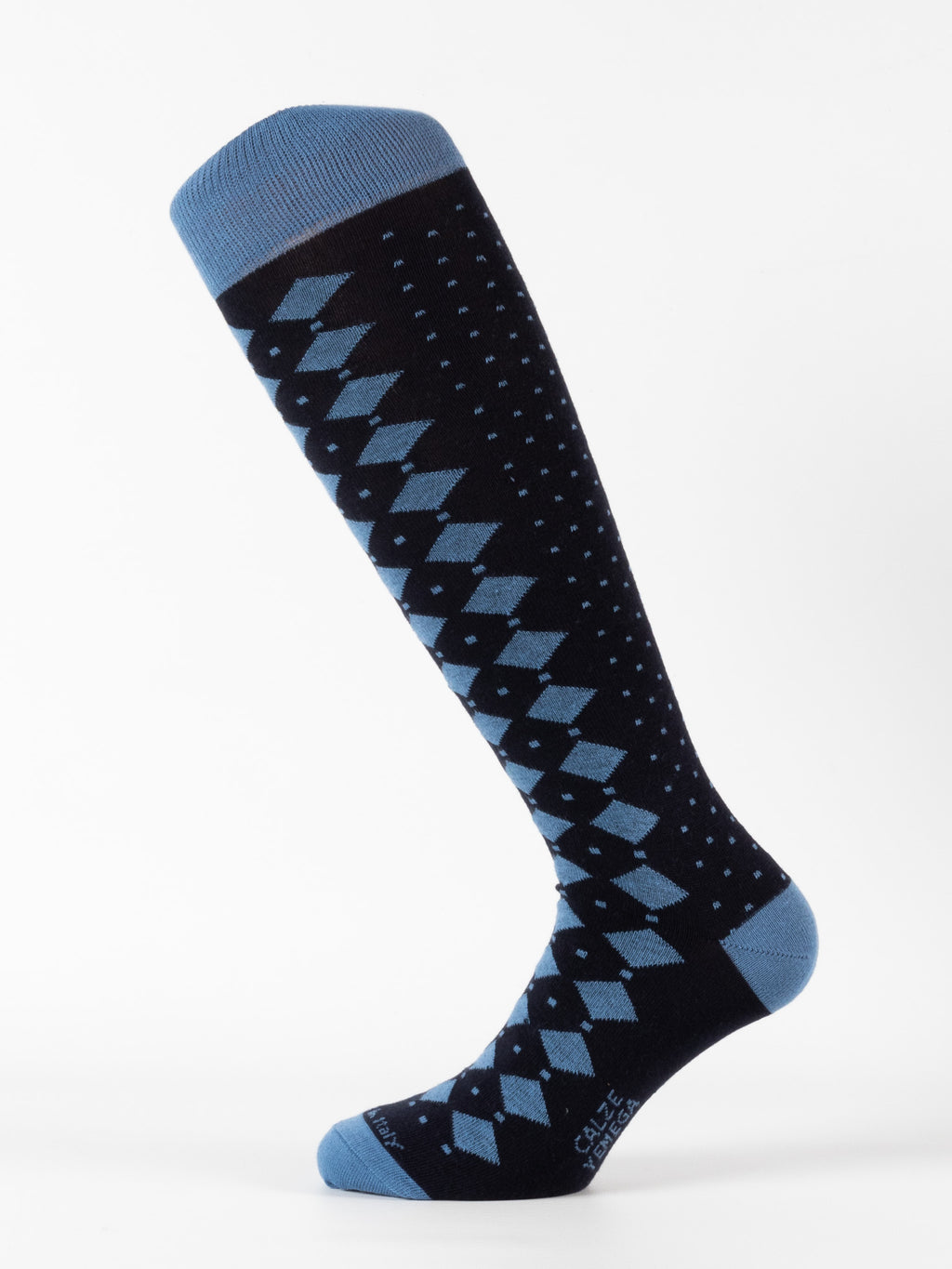 Calza rombi e quadri moda uomo