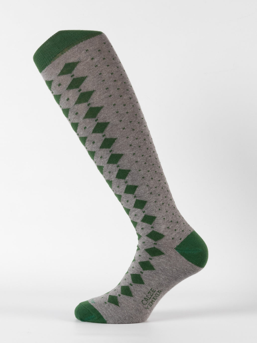 Calza rombi e quadri moda uomo
