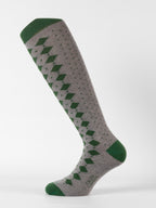 Calza rombi e quadri moda uomo