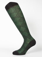 Calza Uomo in Filo di Scozia – rombi micro punti