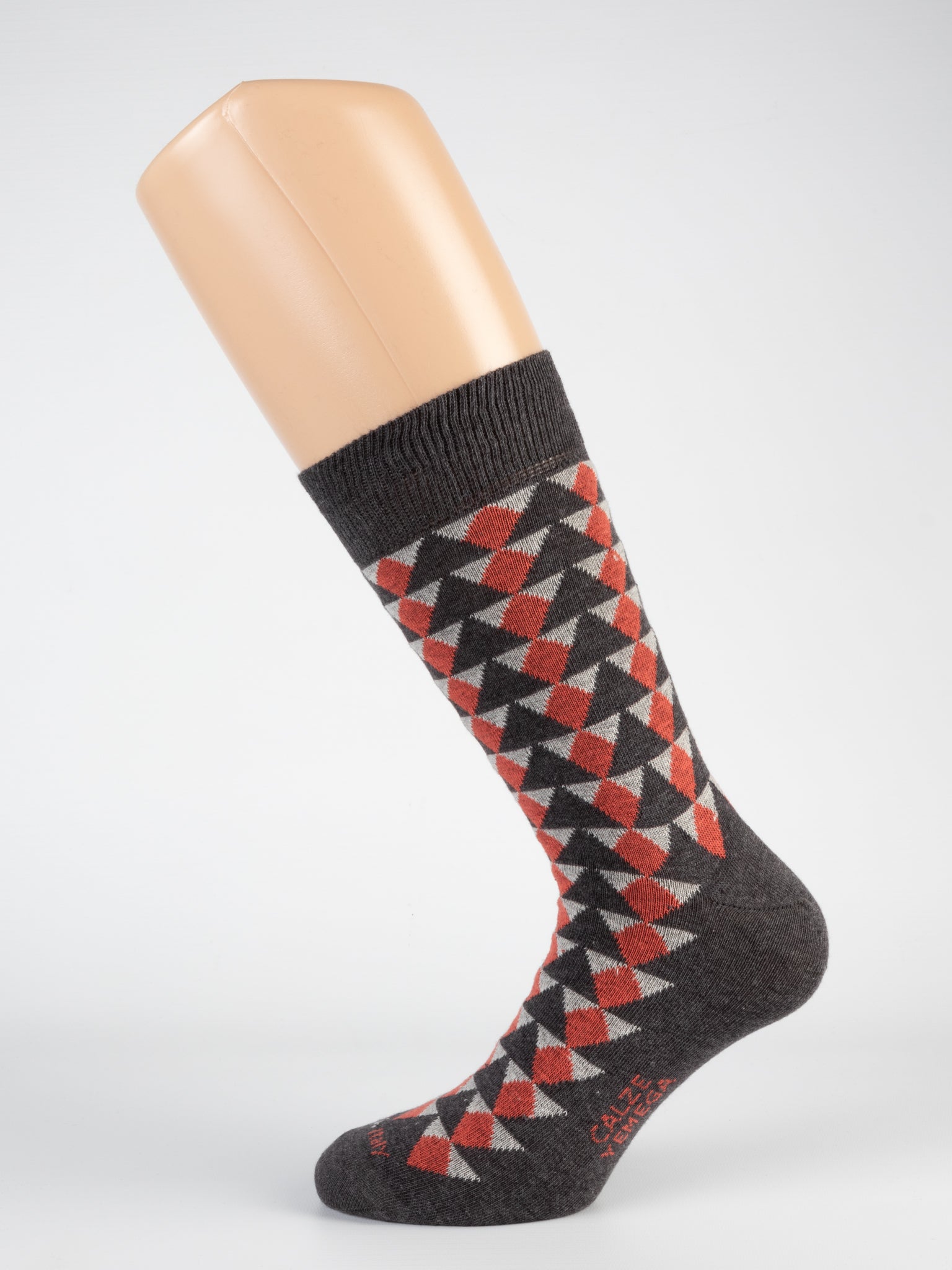 Calza triangoli 3d moda uomo