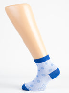 Calza Bimbo in Filo di Scozia - pois traforato melangiato