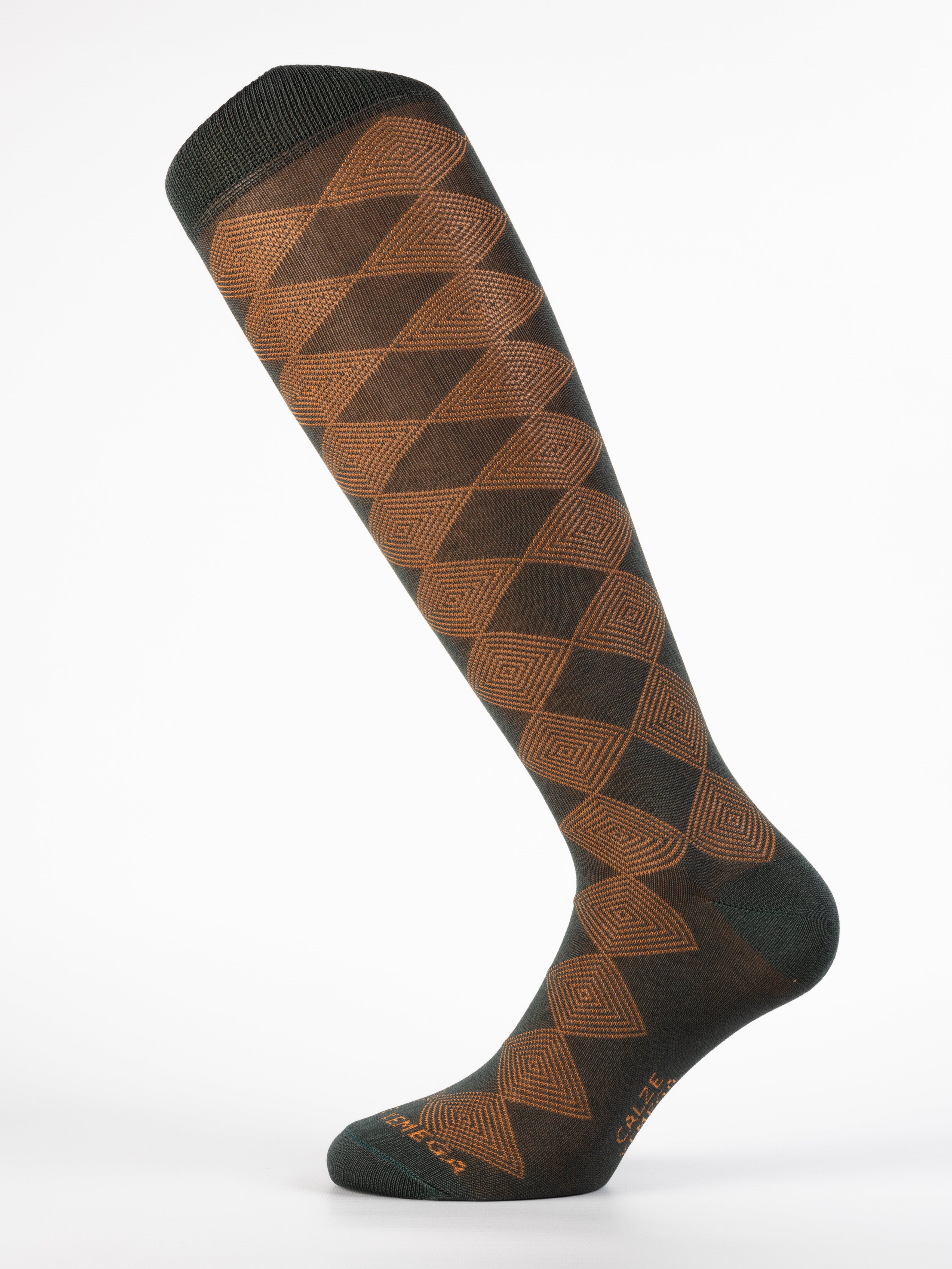 Calza Uomo in Filo di Scozia – rombi