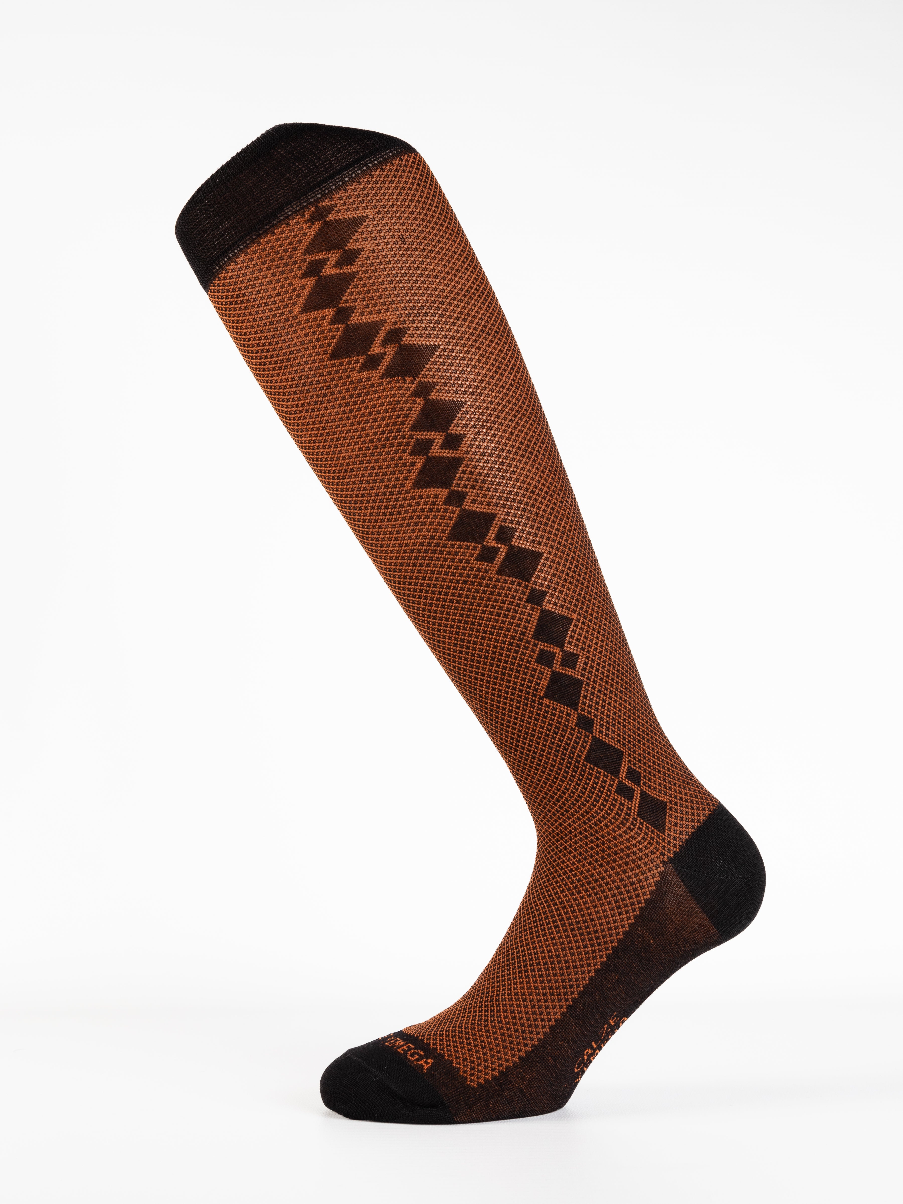 Calza Uomo in Filo di Scozia – piquet e rombi