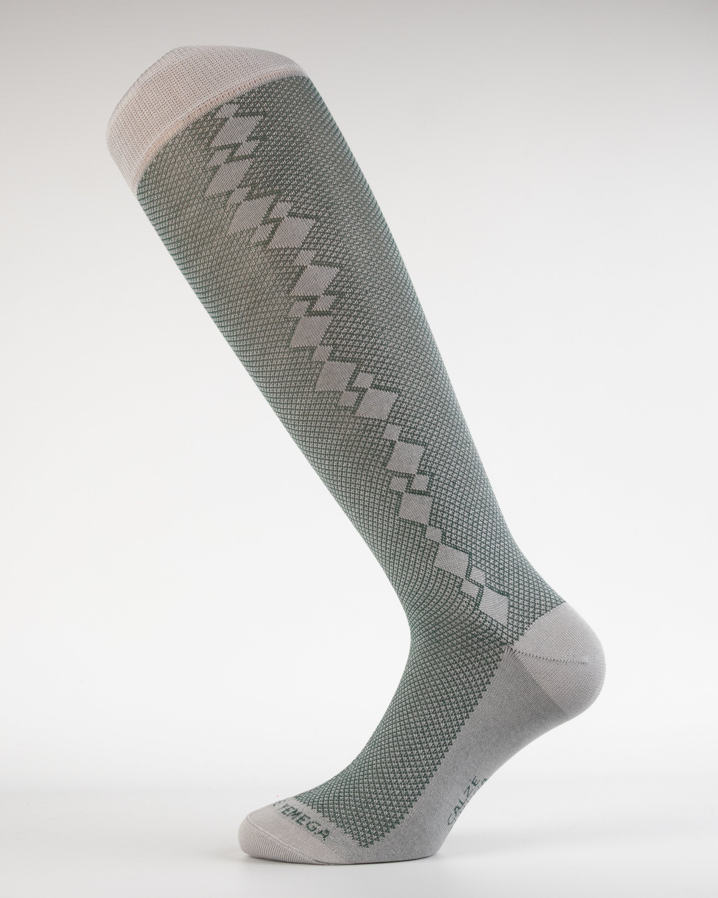 Calza Uomo in Filo di Scozia – piquet e rombi