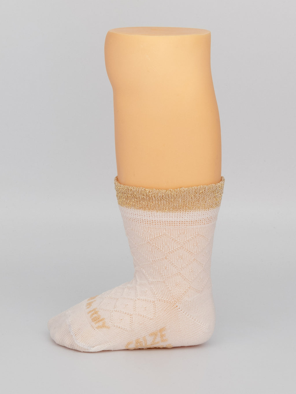 Calza neonato in Filo di Scozia traforato