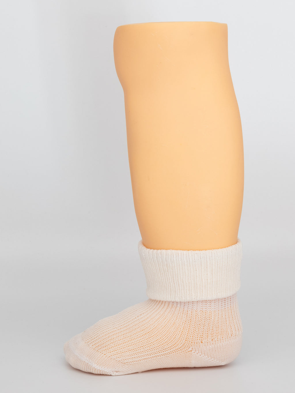 Calza neonato in Filo di Scozia risvolto