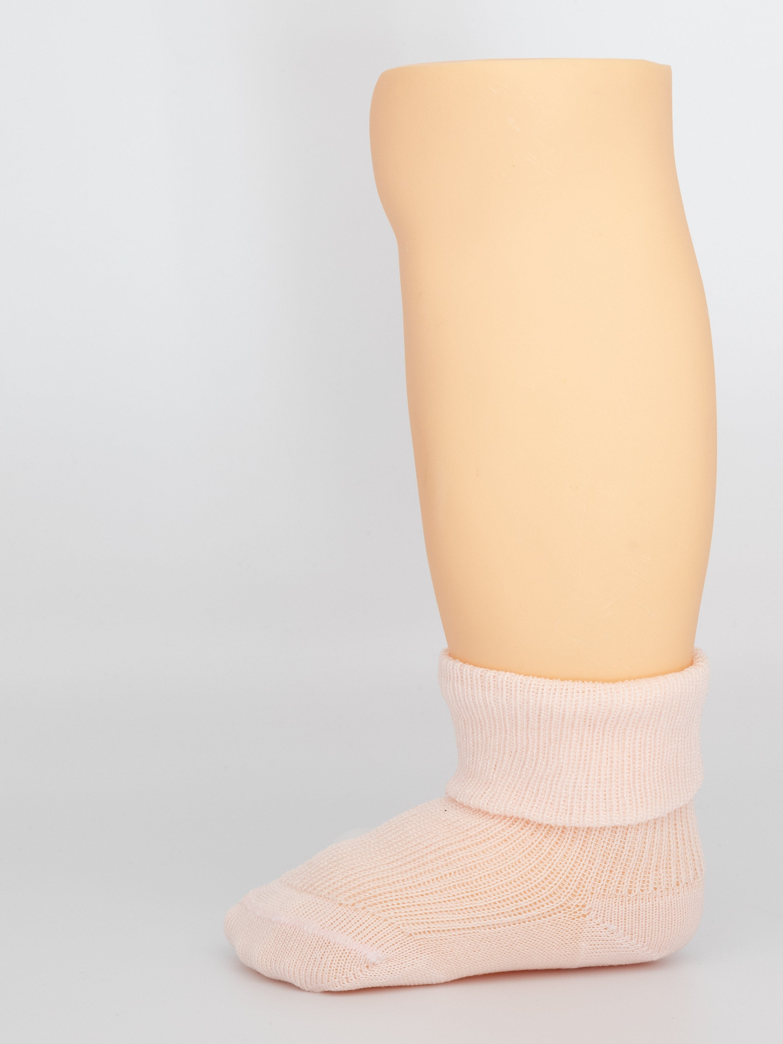 Calza neonato in Filo di Scozia risvolto