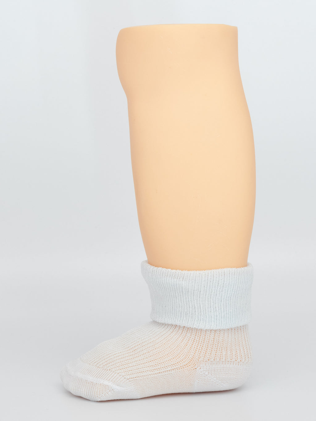 Calza neonato in Filo di Scozia risvolto