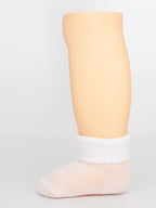 Calza neonato in Filo di Scozia risvolto