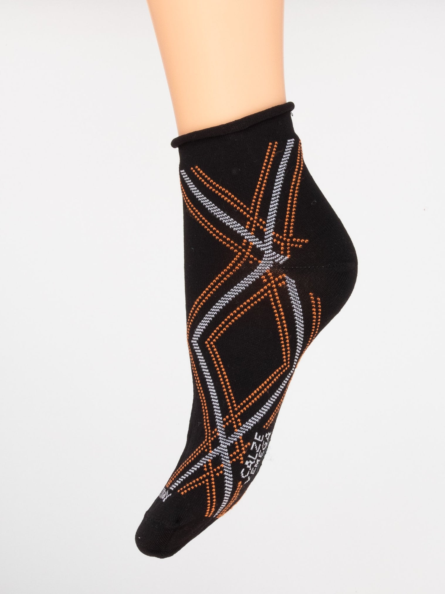 Calza Donna in Filo di Scozia – rombo scarto ago