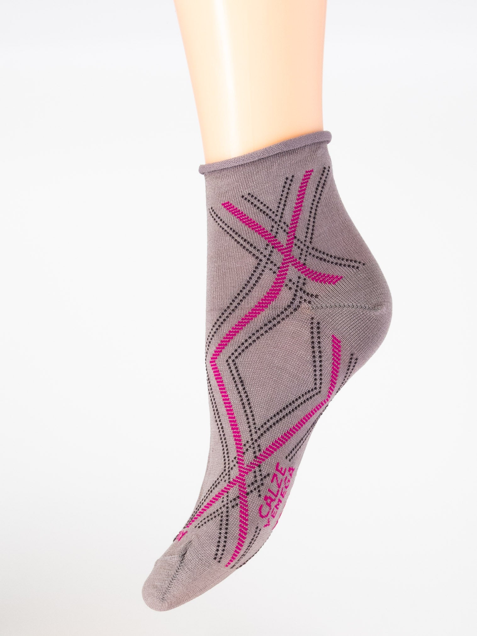 Calza Donna in Filo di Scozia – rombo scarto ago