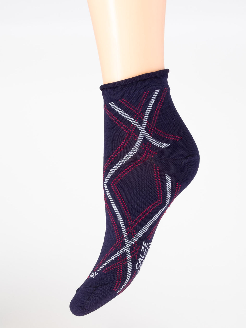 Calza Donna in Filo di Scozia – rombo scarto ago