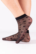 Calza Donna velata pois e cuoricini