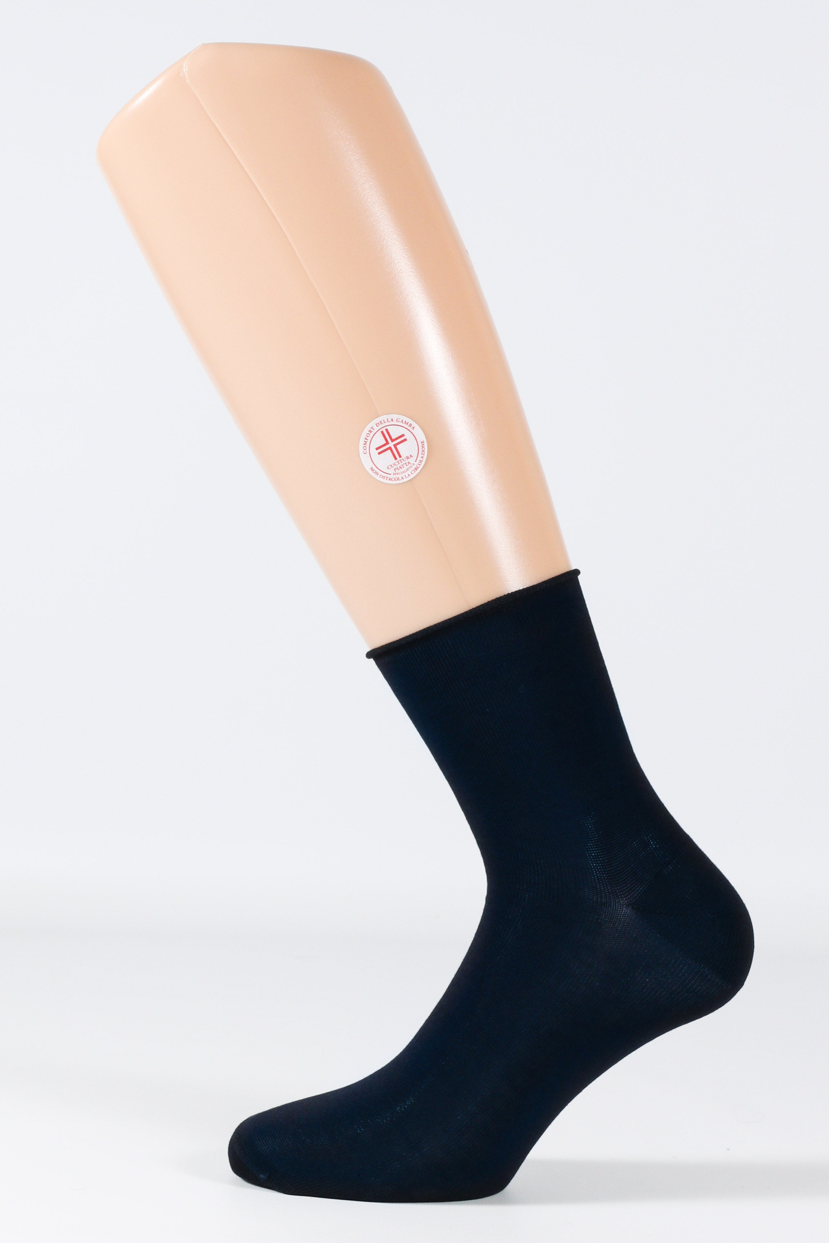 Calza Uomo Rasata Sanitaria in Filo di Scozia Makò – Polsino Taglio Laser