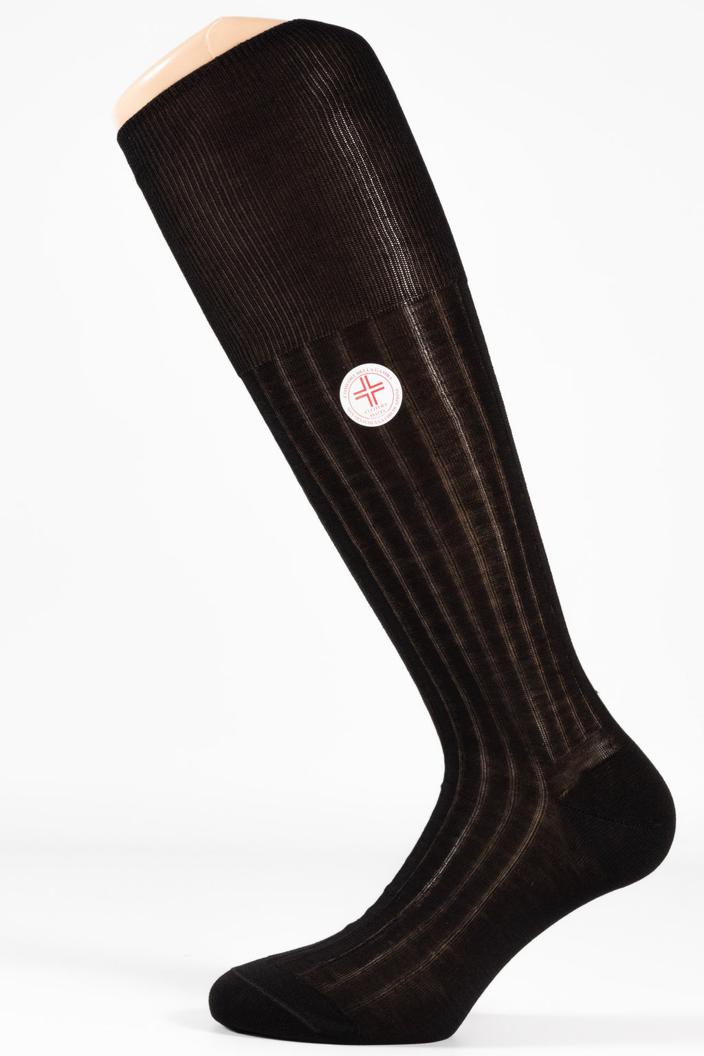 Calza Sanitaria a Costina Uomo in Filo di Scozia Makò – Polsino Inglese