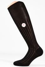 Calza Sanitaria a Costina Uomo in Filo di Scozia Makò – Polsino Inglese