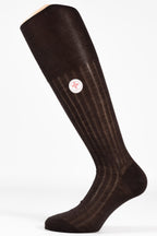 Calza Sanitaria a Costina Uomo in Filo di Scozia Makò – Polsino Inglese