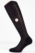 Calza Sanitaria a Costina Uomo in Filo di Scozia Makò – Polsino Inglese