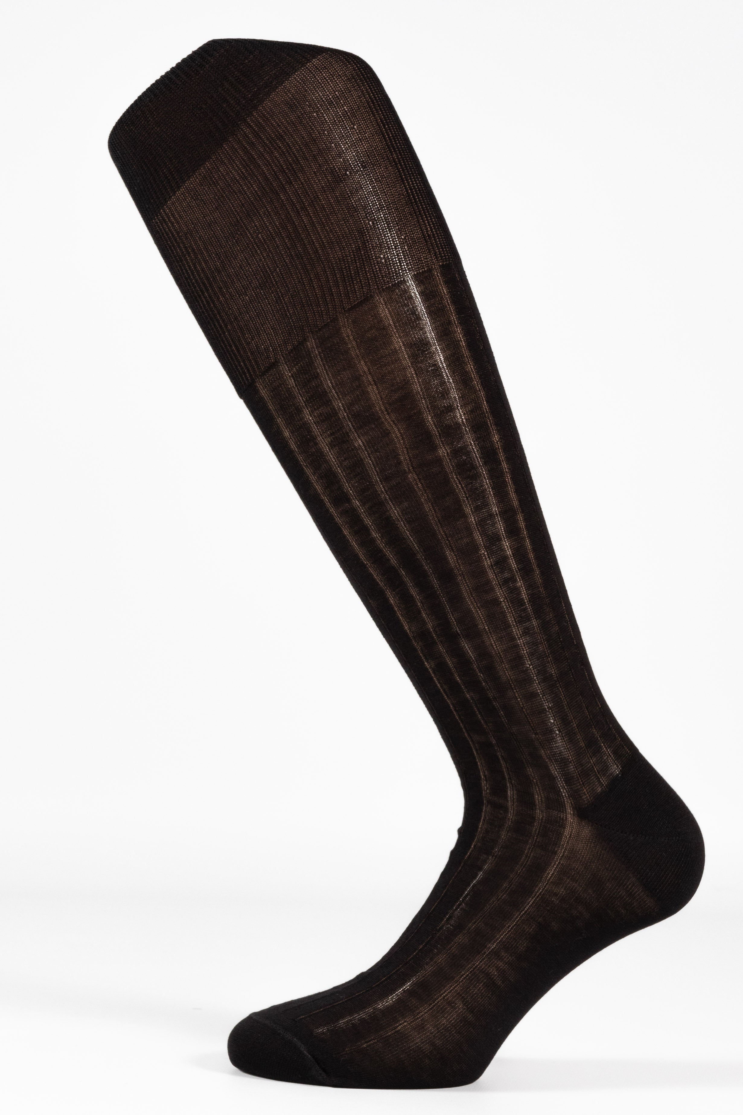 Calza Classica a Costina Uomo in Filo di Scozia Makò – Polsino Inglese