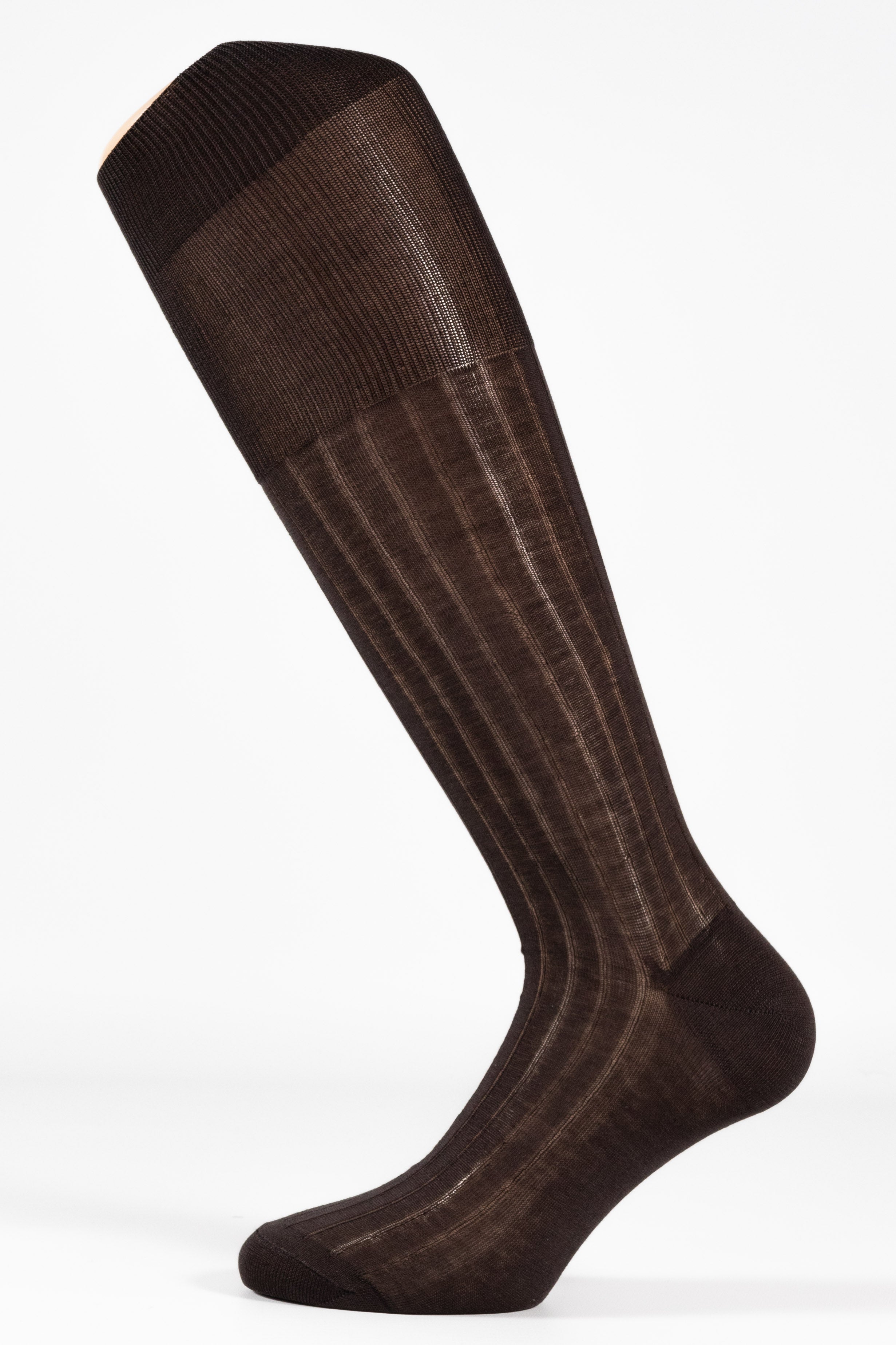 Calza Classica a Costina Uomo in Filo di Scozia Makò – Polsino Inglese