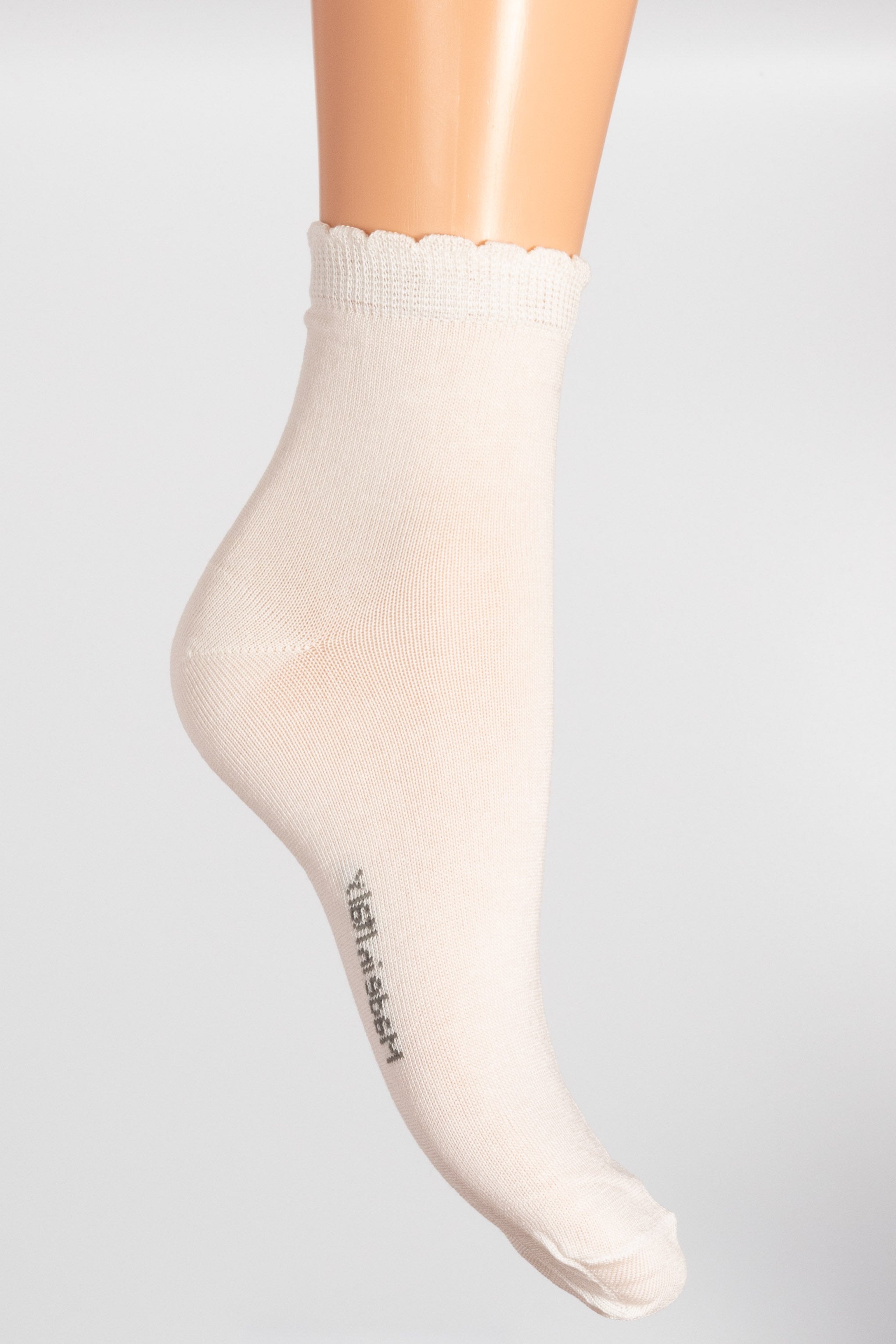 Calza Bimba in Filo di Scozia - polsino elaborato