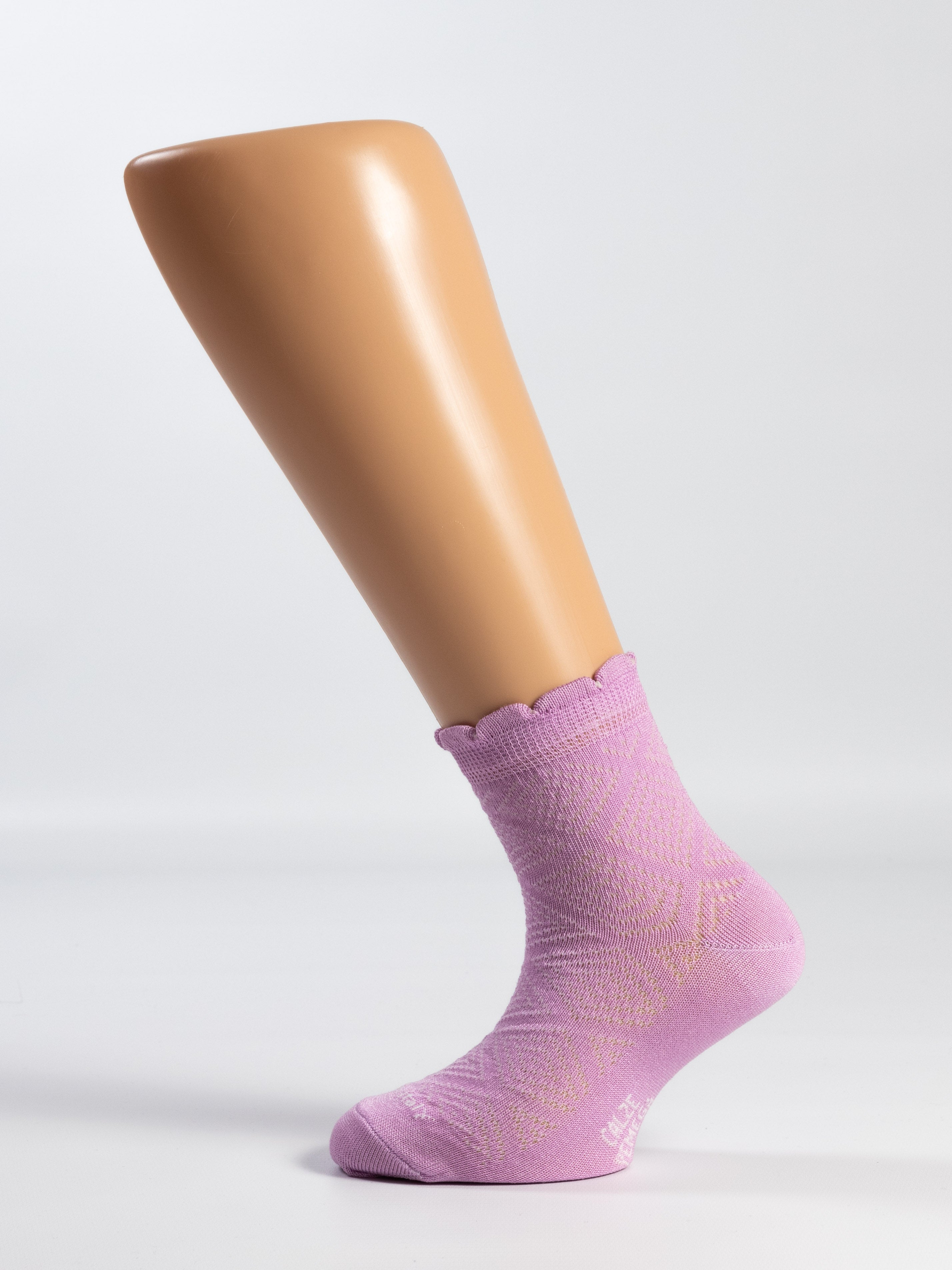 Calza Bimba in Filo di Scozia - traforato rombi