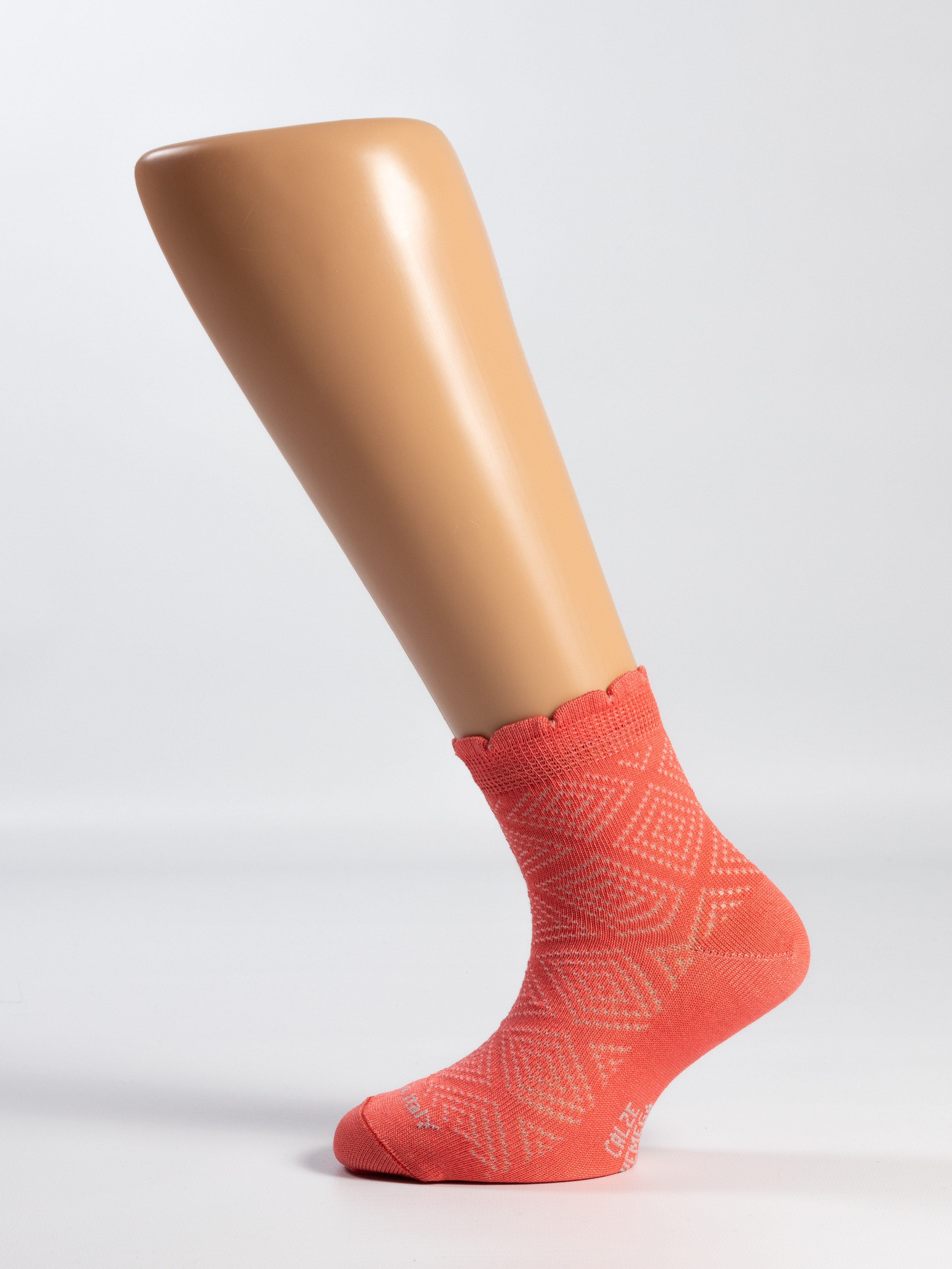 Calza Bimba in Filo di Scozia - traforato rombi